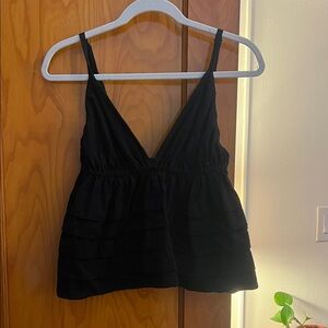 Reformation Black Layered Camisole